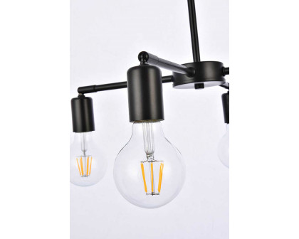 Elegant Cairo 4 Lights Pendant - Black (LD2339BK)