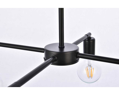 Elegant Cairo 4 Lights Pendant - Black (LD2339BK)