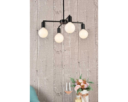 Elegant Cairo 4 Lights Pendant - Black (LD2339BK)