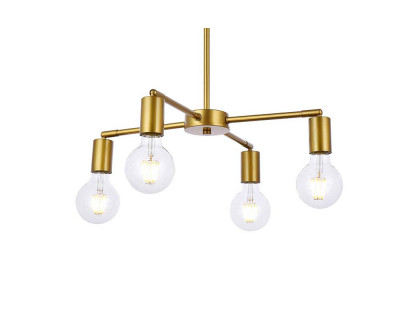 Elegant Cairo 4 Lights Pendant - Brass (LD2339BR)