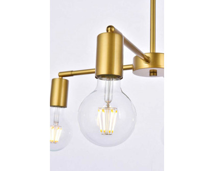 Elegant Cairo 4 Lights Pendant - Brass (LD2339BR)