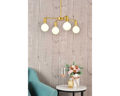 Elegant Cairo 4 Lights Pendant - Brass (LD2339BR)