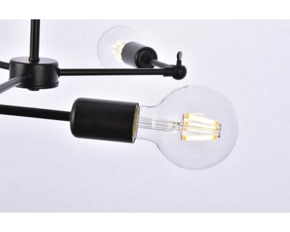 Elegant Furlong 3 Lights Pendant - Black (LD2340BK)