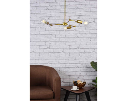 Elegant Furlong 3 Lights Pendant - Brass (LD2340BR)