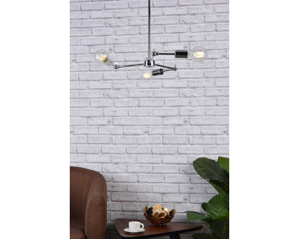 Elegant Furlong 3 Lights Pendant - Chrome (LD2340C)