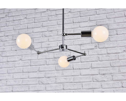 Elegant Furlong 3 Lights Pendant - Chrome (LD2340C)