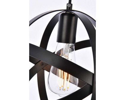 Elegant Celeste 1 Light Pendant - Black (LD2341BK)