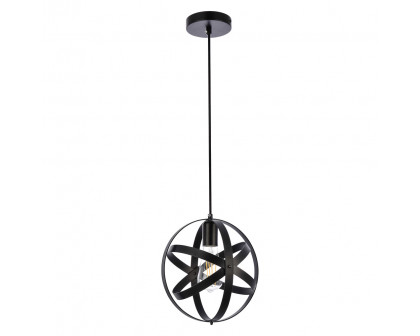 Elegant Celeste 1 Light Pendant - Black (LD2341BK)