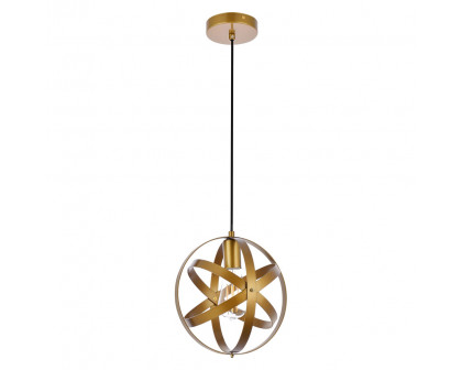 Elegant Celeste 1 Light Pendant - Brass (LD2341BR)