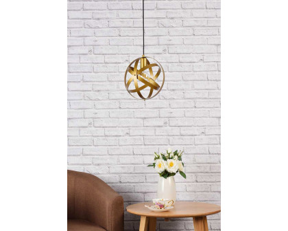 Elegant Celeste 1 Light Pendant - Brass (LD2341BR)