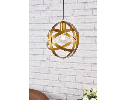 Elegant Celeste 1 Light Pendant - Brass (LD2341BR)