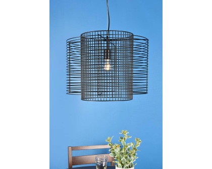 Elegant Deleon 1 Light Pendant - Black (LD2344BK)