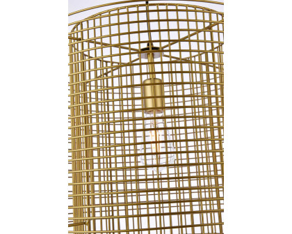 Elegant Deleon 1 Light Pendant - Brass (LD2344BR)