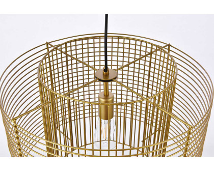 Elegant Deleon 1 Light Pendant - Brass (LD2344BR)