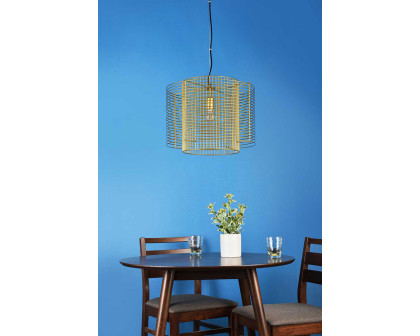 Elegant Deleon 1 Light Pendant - Brass (LD2344BR)