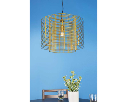 Elegant Deleon 1 Light Pendant - Brass (LD2344BR)