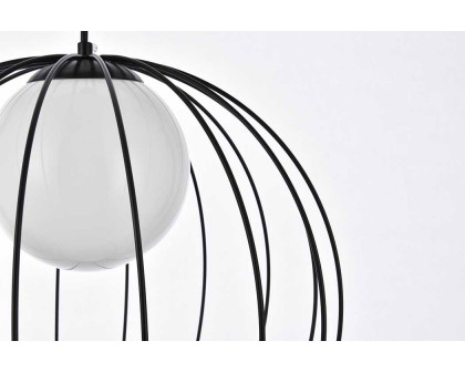 Elegant Wetzel 1 Light Pendant - Black (LD2345BK)