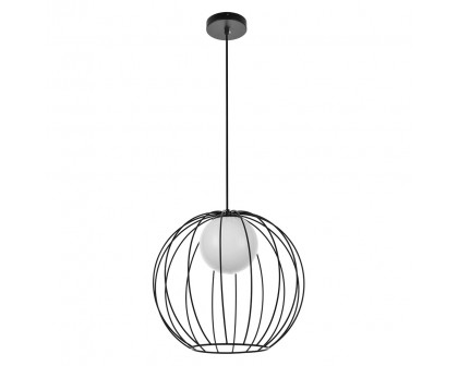 Elegant Wetzel 1 Light Pendant - Black (LD2345BK)