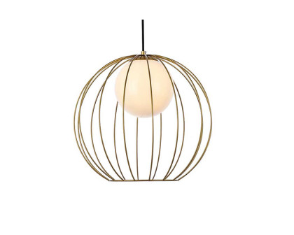 Elegant Wetzel 1 Light Pendant - Brass (LD2345BR)