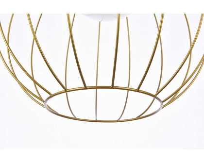 Elegant Wetzel 1 Light Pendant - Brass (LD2345BR)