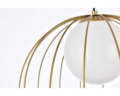 Elegant Wetzel 1 Light Pendant - Brass (LD2345BR)