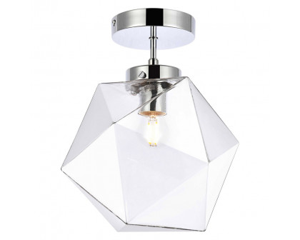 Elegant Lawrence 1 Light Flush Mount - Chrome (LD2346C)