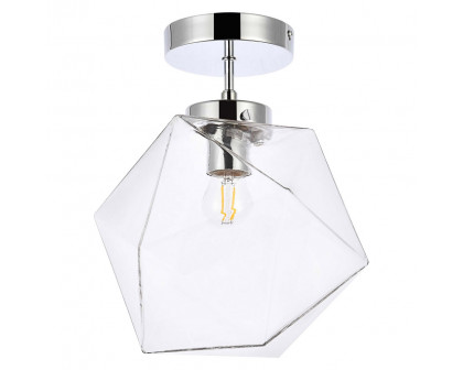 Elegant Lawrence 1 Light Flush Mount - Chrome (LD2346C)