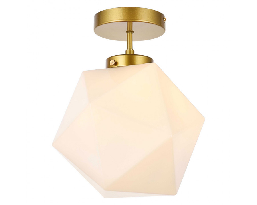 Elegant - Lawrence 1 Light Flush Mount