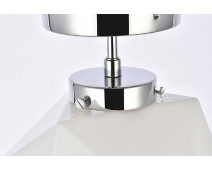 Elegant Lawrence 1 Light Flush Mount - Chrome (LD2347C)