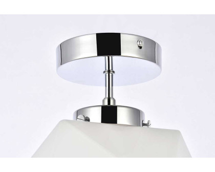 Elegant Lawrence 1 Light Flush Mount - Chrome (LD2347C)