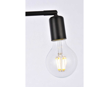 Elegant Zane 2 Lights Flush Mount - Black (LD2348BK)