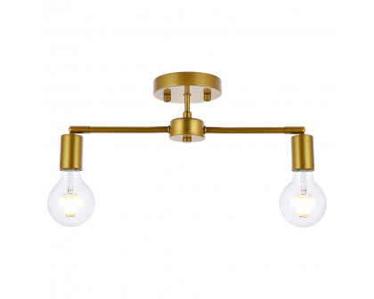 Elegant - Zane 2 Lights Flush Mount