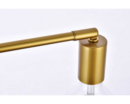 Elegant Zane 2 Lights Flush Mount - Brass (LD2348BR)