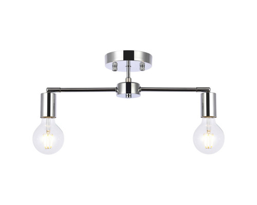 Elegant Zane 2 Lights Flush Mount - Chrome (LD2348C)