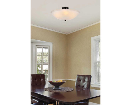 Elegant Jeanne 3 Lights Flush Mount - Black (LD2349BK)