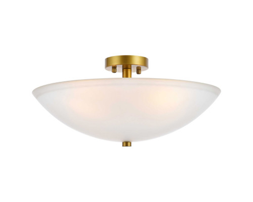 Elegant Jeanne 3 Lights Flush Mount - Brass (LD2349BR)