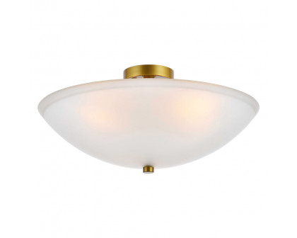 Elegant Jeanne 3 Lights Flush Mount - Brass (LD2349BR)