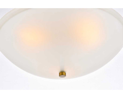 Elegant Jeanne 3 Lights Flush Mount - Brass (LD2349BR)