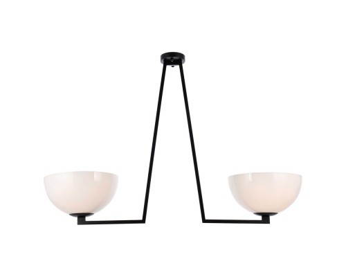 Elegant Jeanne 2 Lights Flush Mount - Black (LD2350BK)