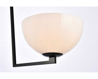 Elegant Jeanne 2 Lights Flush Mount - Black (LD2350BK)