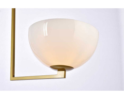 Elegant Jeanne 2 Lights Flush Mount - Brass (LD2350BR)