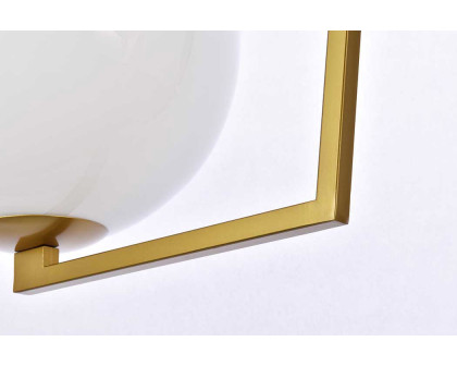 Elegant Jeanne 2 Lights Flush Mount - Brass (LD2350BR)