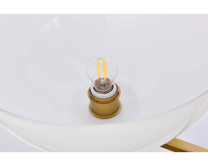 Elegant Jeanne 2 Lights Flush Mount - Brass (LD2350BR)