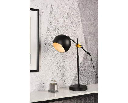 Elegant Forrester 1 Light Table Lamp - Black (LD2363BK)