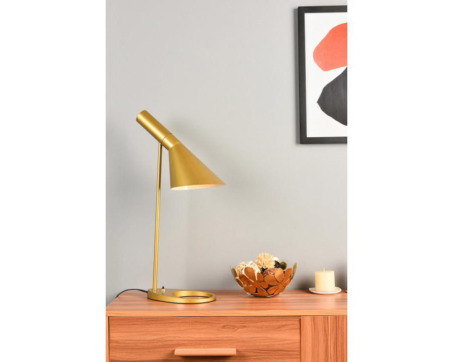 Elegant Juniper 1 Light Table Lamp - Brass (LD2364BR)