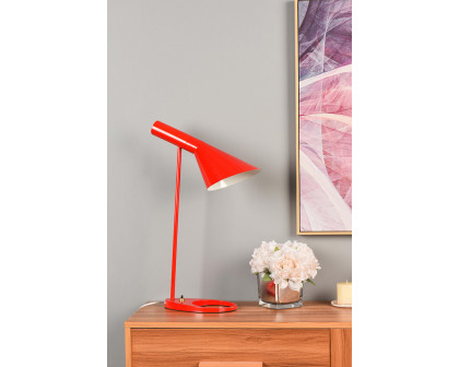 Elegant Juniper 1 Light Table Lamp - Red (LD2364RED)