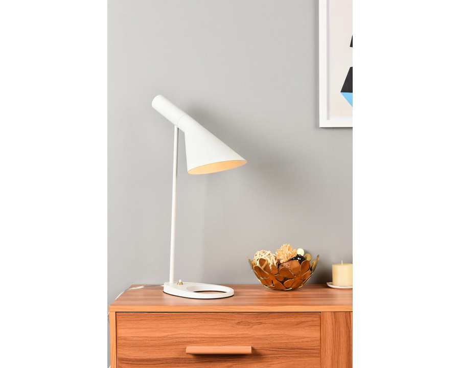 Elegant Juniper 1 Light Table Lamp - White (LD2364WH)