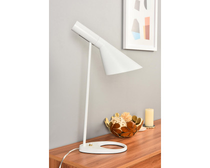 Elegant Juniper 1 Light Table Lamp - White (LD2364WH)