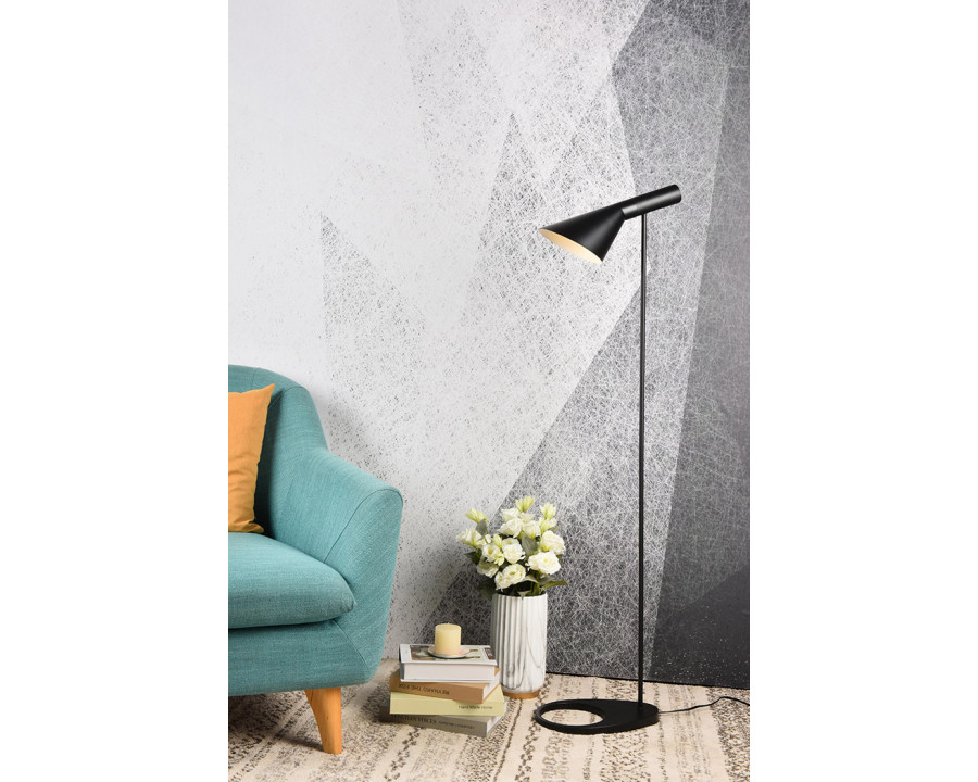 Elegant Juniper 1 Light Floor Lamp - Black (LD2365BK)