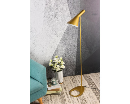 Elegant Juniper 1 Light Floor Lamp - Brass (LD2365BR)